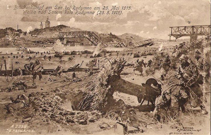 Brckenkampf am San bei Radymno am. 25. Mai 1915.